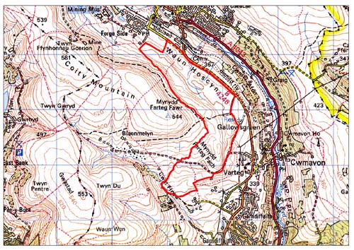 HLCA019  Mynydd Varteg Opencast: Ardal Mwyngloddio Brig Mynydd y Farteg