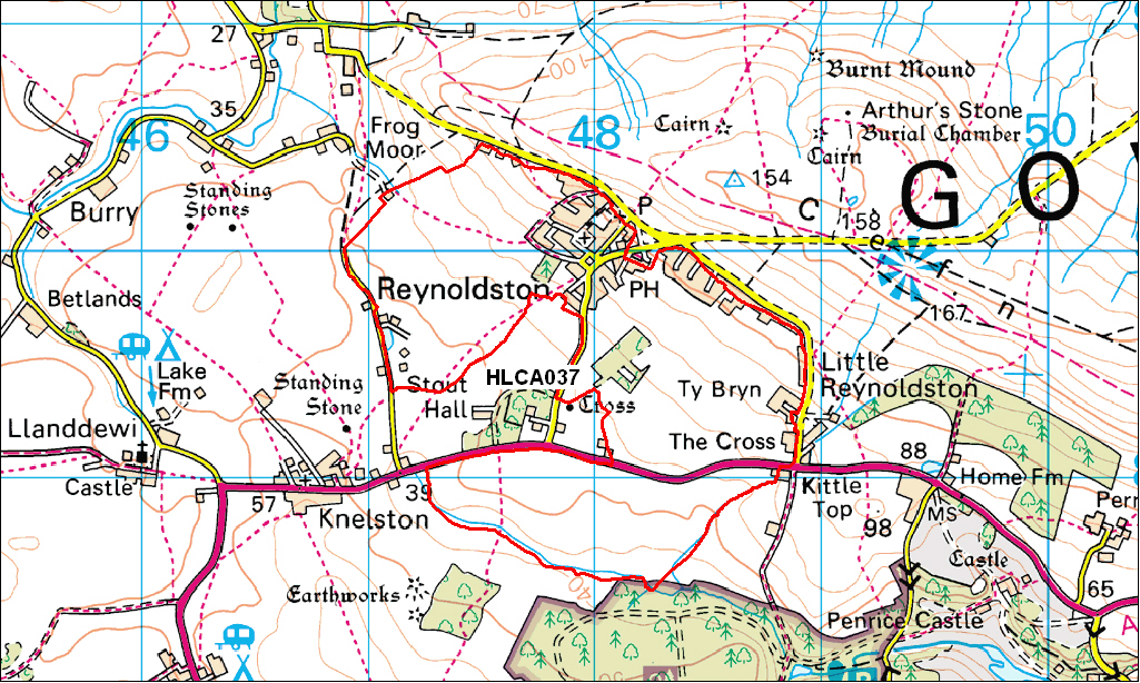 Reynoldston Location Map