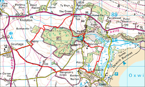 Penrice Location Map