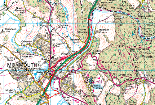 Lower Wye Valley HLC010 Map