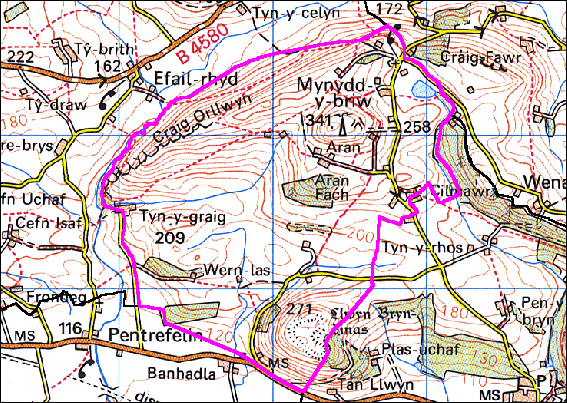 Llwyn Bryn-dinas, Llangedwyn, Powys (HLCA 1000)