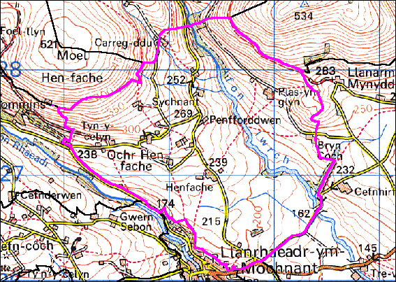Henfache, Llanrhaeadr-ym-mochnant, Powys (HLCA 1021)