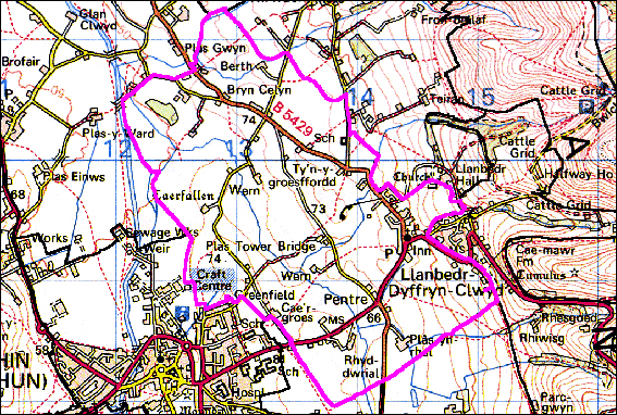 Llanbedr Dyffryn Clwyd, Llanbedr Dyffryn Clwyd, Ruthin and Llangynhafal, Denbighshire (HLCA 1028)