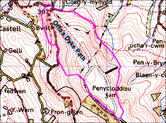 Penycloddiau, Llandymog and Ysceifiog, Denbighshire and Flintshire (HLCA 1039)