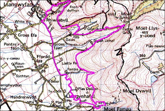 Rhiwbebyll, Llandymog and Llangynhafal, Denbighshire (HLCA 1046)