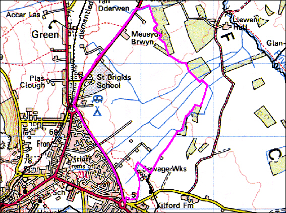 Meusydd-brwyn, Denbigh, Denbighshire (HLCA 1058)