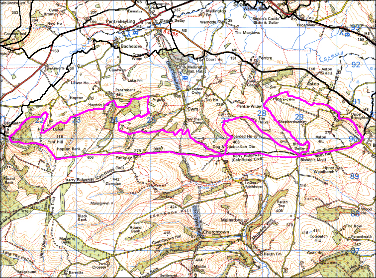 The Vale of Montgomery: Pantglas
(HLCA 1077)