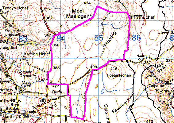 Mynydd Hiraethog: Moel Maelogen
(HLCA 1099)