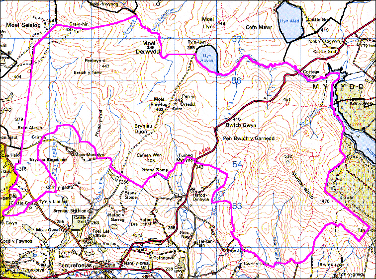 Mynydd Hiraethog: Moel Rhiwlug
(HLCA 1106)