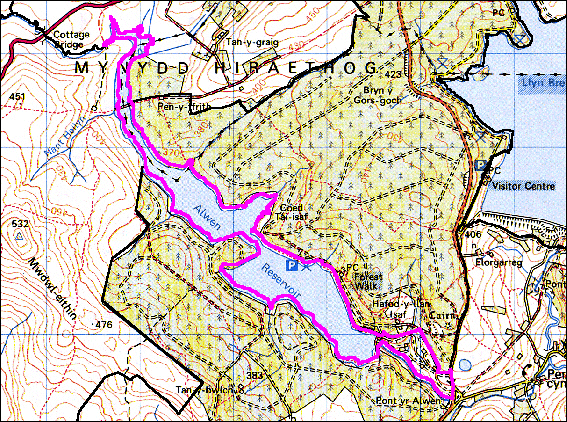 Mynydd Hiraethog: Alwen Reservoir
(HLCA 1111)