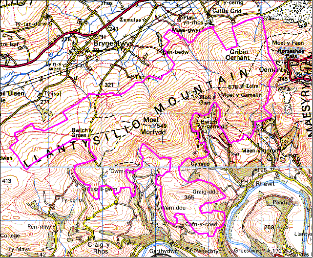 Llantysilio Mountain, Brynegleys, Corwen and Llantysilio Communities, Denbighshire (HLCA 1142)