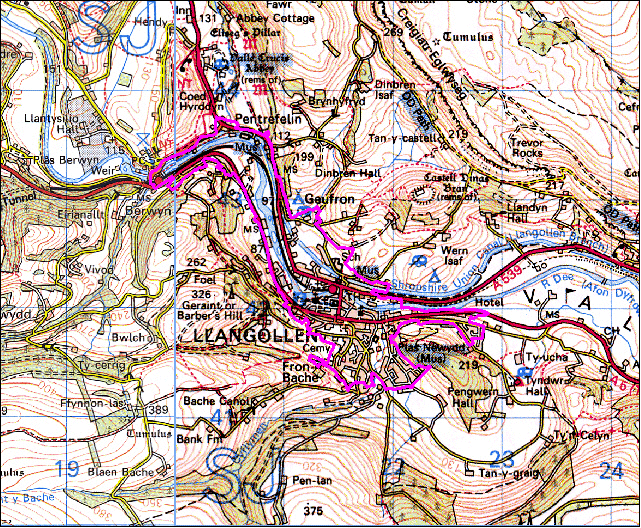 Llangollen, Llangollen Community, Denbighshire (HLCA 1152)