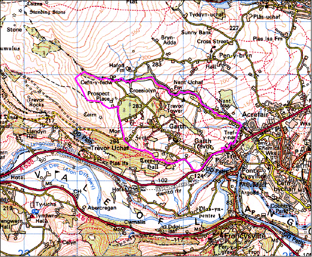 Garth, Llangollen Community, Denbighshire, and Llangollen Rural Community, Wrexham (HLCA 1155)