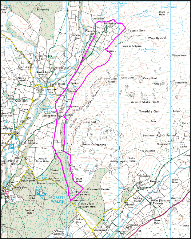 East Fforest Fawr and Mynydd-y-glôg: Garreg-fawr
(HLCA 1200)