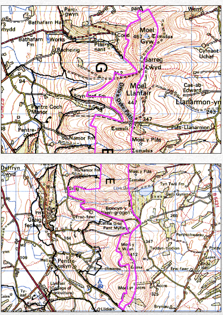 Moel Llanfair, Llanfair Dyffryn Clwyd, Llanarmon-yn-Iâ and Llanbedr Dyffryn Clwyd, Denbighshire (HLCA 1036)