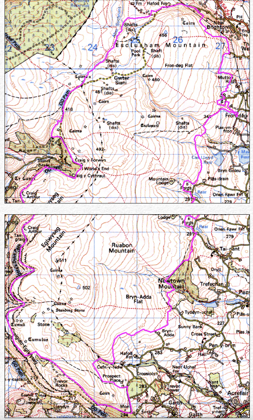 Map a atgynhyrchwyd o fap yr OS gyda chaniatad yr Arolwg Ordnans ar ran Rheolwr Llyfrfa Ei Mawrhydi, © Hawlfraint y Goron 2004.
Cedwir pob hawl. Byddai ei atgynhyrchu heb ganiatad yn torri Hawlfraint y Goron a gall hynny arwain at erlyniad neu achos sifil. Rhif y drwydded: GD272221

Base map reproduced from the OS map with the permission of Ordnance Survey on behalf of The Controller of Her Majesty's Stationery Office, © Crown Copyright 2004.
All rights reserved. Unauthorised reproduction infringes Crown Copyright and may lead to prosecution or civil proceedings. Licence Number: GD272221