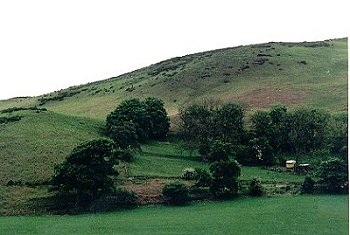 Unenclosed upland forming part of Clwydian hills towards the northern end of the landscape area.