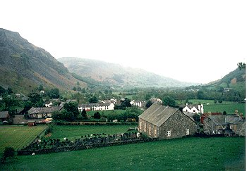 Medieval church site, mining village with 18th/19th-century cottages, inn and chapels, associated with lead mining, slate quarrying and roadstone industries.