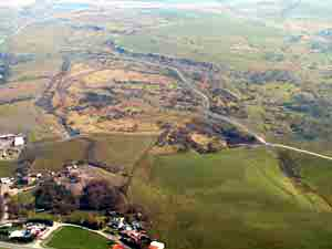 Clyn-Mil Workings character area: extensive and well-preserved remains of early surface workings of coal and ironstone.