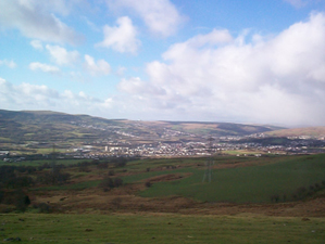 Graweth and Pen-y-Lan character area: agricultural landscape of irregular enclosures with traditional boundaries and associated farmsteads.
