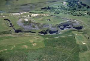 Morlais Hill and Castle character area: area of prehistoric and medieval features, dominated by Morlais Castle.