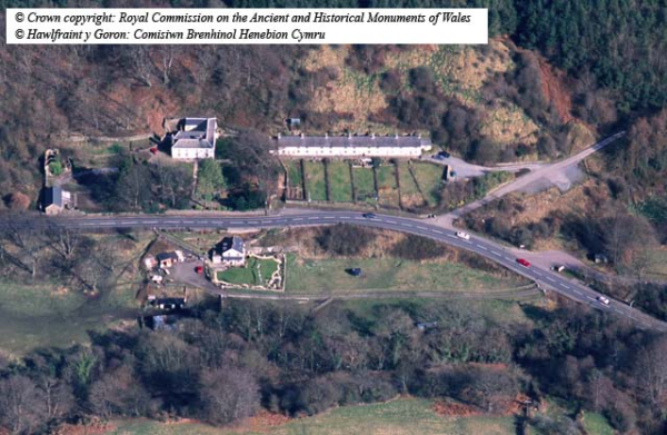 Major transport corridor, also characterized as a rare surviving medieval and post-medieval agricultural landscape with areas of woodland, scattered post-medieval farmsteads, and industrial processing at Cwmavon forge with associated industrial housing.