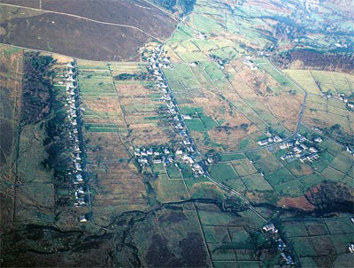 Industrial settlement (slate quarry), slate fencing, crog-lofftydd