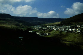 Cwmparc, view from east with Graig-fawr in the background.