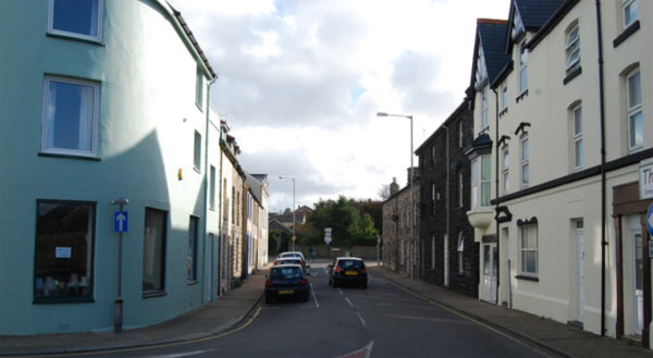 Tywyn opposite the church, possibly the site of the medieval town