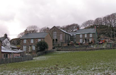 The village was developed by Hugh Beaver Roberts, owner of the Croesor estate, as part of the plan to develop the area’s mineral resources. It is likely that much of the village dates from the mid-1860s, when the tramway was laid along the valley, though there are some later 19th-century houses.