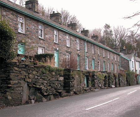 19th-century estate village, work of Clough Williams-Ellis